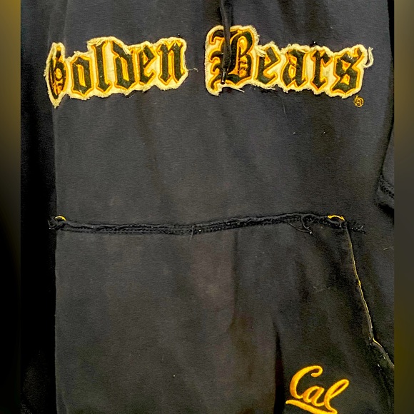 Vintage CAL Bears University of California Berkeley Men’s XL Hoodie RARE Navy - Picture 7 of 7